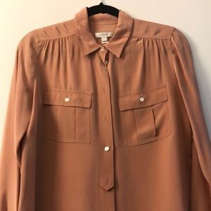 J. Crew Tops - JCREW Dusty Pink Silk Button Down - Size 2 J. Crew Tops - JCREW Dusty Pink Silk Button Down - Size 2